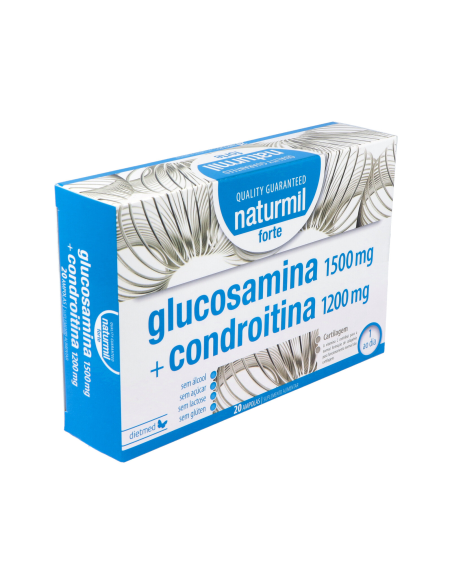Glucosamina 1500 mg + Condroitina 1200 mg Forte 20 Ampollas