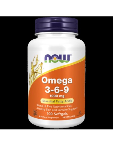 Omega 3-6-9 1000 Mg X 100 Perlas Origen Vegetal De Now