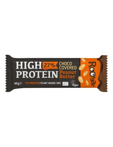 Barrita Proteica de Cacahuete y Chocolate Roobar – Energía Saludable