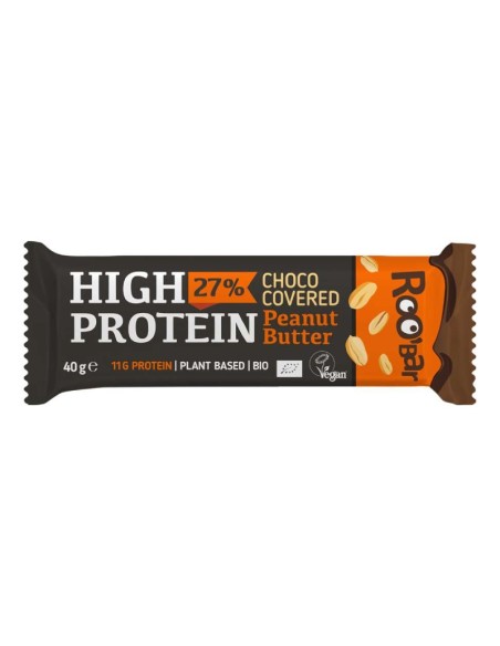 Barrita Proteica de Cacahuete y Chocolate Roobar – Energía Saludable