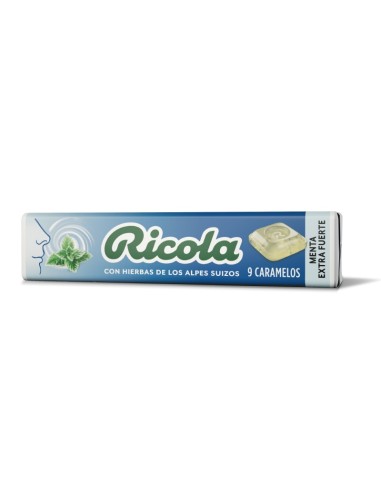 Caramelo Ricola Menta Fuerte Stick 31,5G - Frescura Intensa