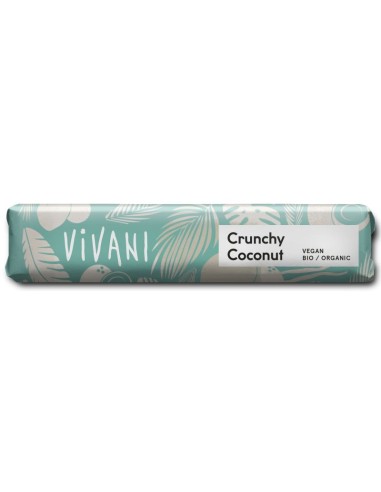 Chocolatina Crunchy Coconut Vivani  Sabor Natural y Crujiente