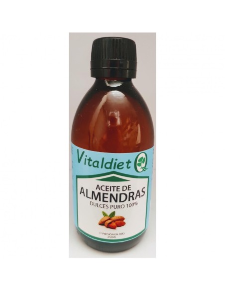 Aceite de Almendras Dulces Puro 250 ml Vitaldiet Natural