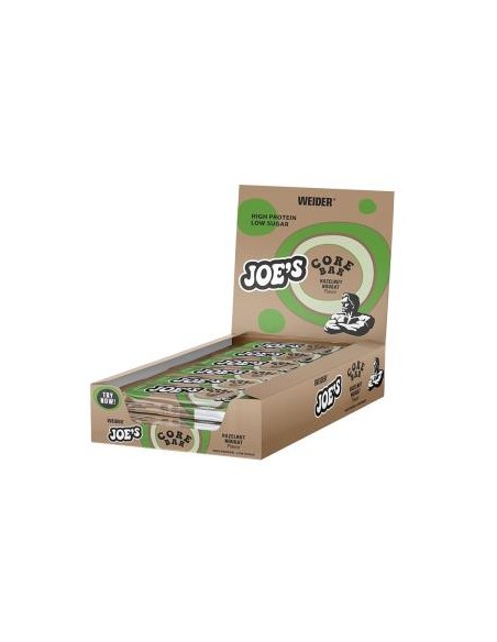 Joes Core Bar Avellana-Turrón 12x45g Weider Energía