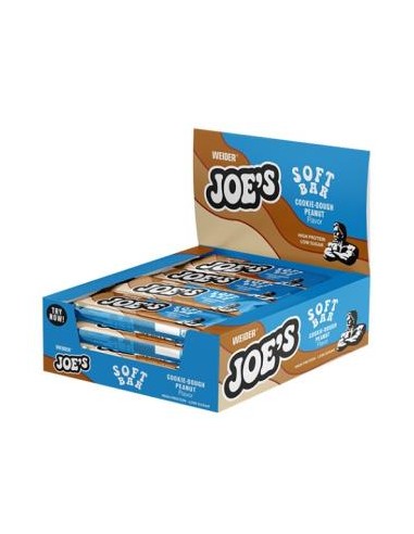 Weider Joes Soft Bar Cookie Dough 12x50g  Energía y Sabor