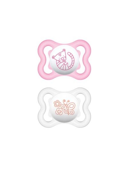Chupete Air Sili Fisio 0-6M 2Un Rosa de Mam