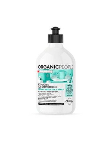 Máquina de lavar louça Baby Chá Verde-Pêssego 500Ml Eco by Organic People