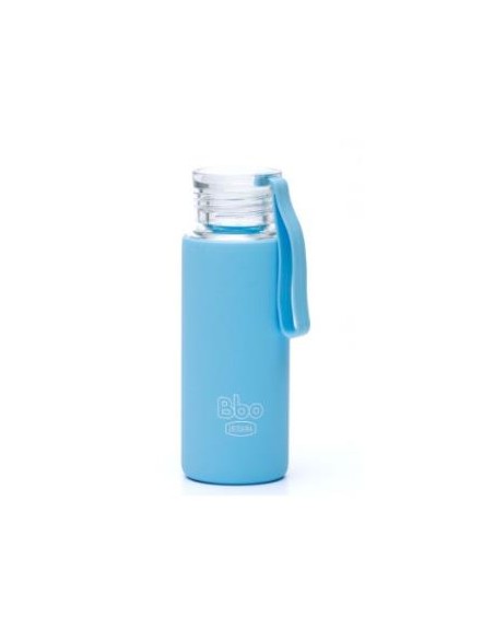Botella Borosilicato Con Silicona Azul 330Ml. Bbo4 de Irisana