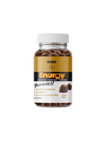 Weider Gummy Energy Cola 80 Gummies con Cafeína Energía