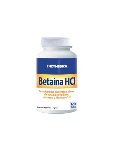 Betaína HCl 120 VCAPS Enzymedica | Apoyo Digestivo Natural