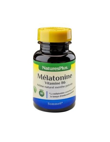Melatonina Natures Plus 30 Comp. | Sueño Natural y Reparador
