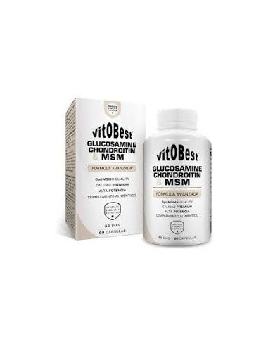 Glucosamina + Condroitina + MSM 60 Caps Vit.O.Best para Articulaciones