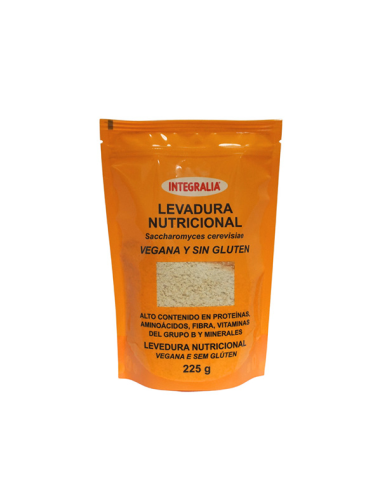Levadura Nutricional Desamargada Copos 225 G de Integralia.