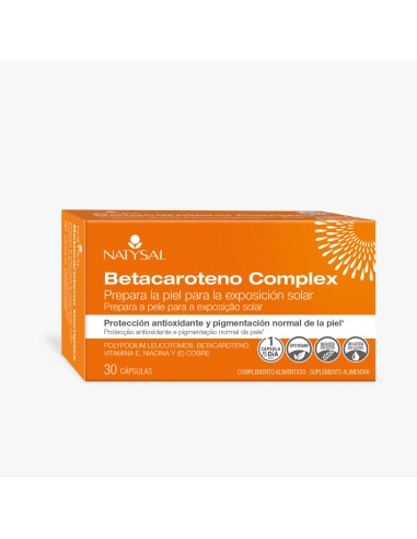 Betacaroteno Complex Natysal 30 Cápsulas | Antioxidante Natural