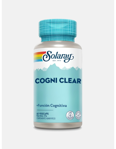 Cogni Clear Solaray 60 cápsulas – Apoyo cognitivo natural