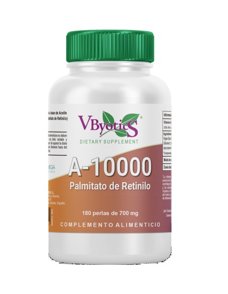 Vitamina A 10000 180 Perlas de Vbyotics