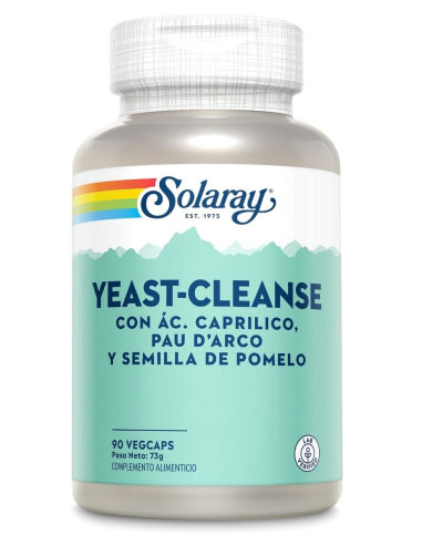 Yeast Cleanse? Solaray  90 Vegcaps para equilibrio natural