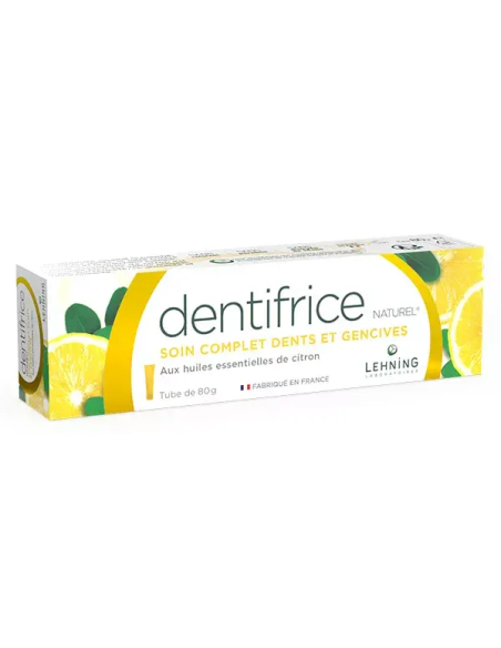 Dentífrico Natural Lehning 80g  Cuidado Bucal Efectivo