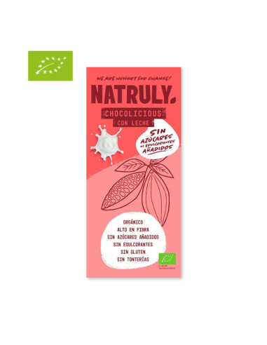 Tableta Chocolate con Leche Bio 85g | Natruly Natural