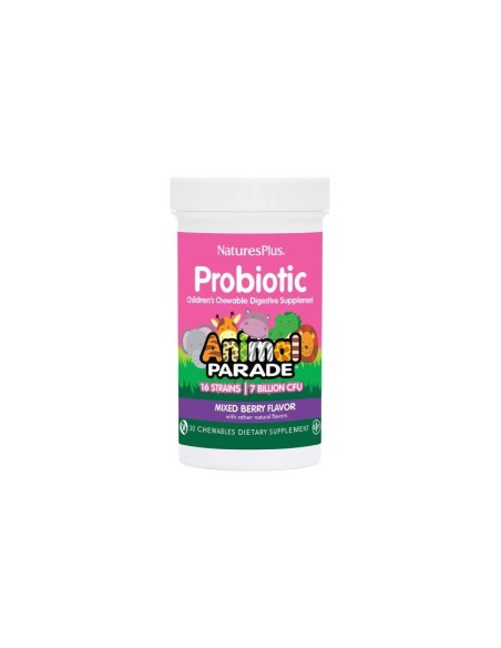 Animal Parade Probiotic 30 Comp. Natures Plus - Salud Digestiva