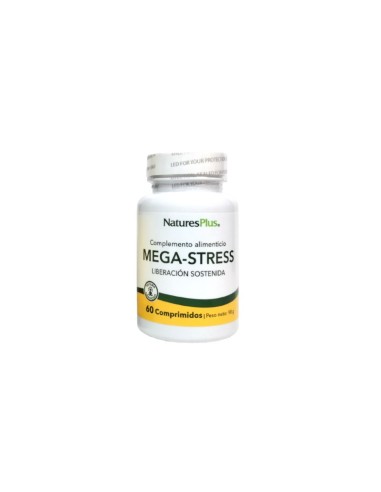 Mega-Stress 60 Comp. Natures Plus: Alivio Natural del Estrés