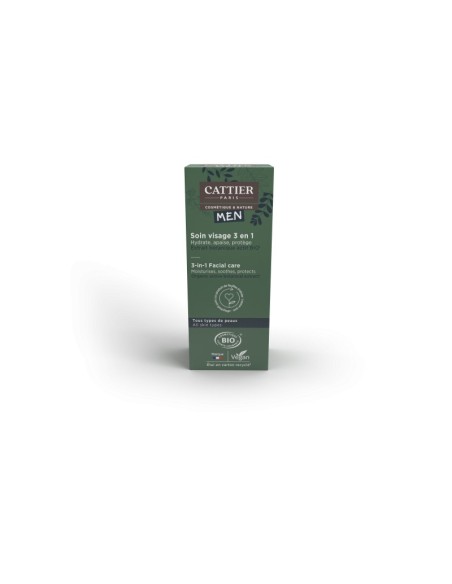 Hombre Cuidado Facial 3En1 50ml Cattier  Piel Renovada