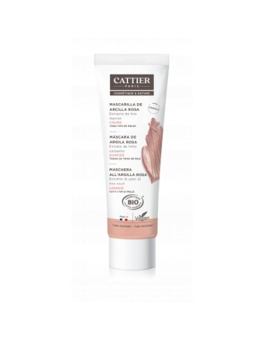Mascarilla Arcilla Rosa Cattier 100ml para Piel Sensible
