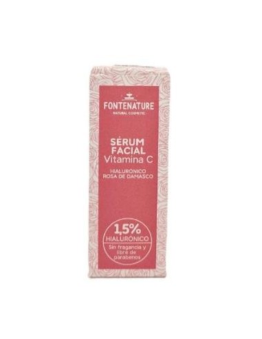 Serum Vitamina C, Ácido Hialurónico y Rosa de Damasco Fontenature