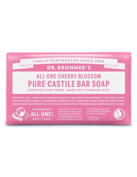 Pastilla Jabón Cherry Dr Bronners | Aroma Flor de Cerezo