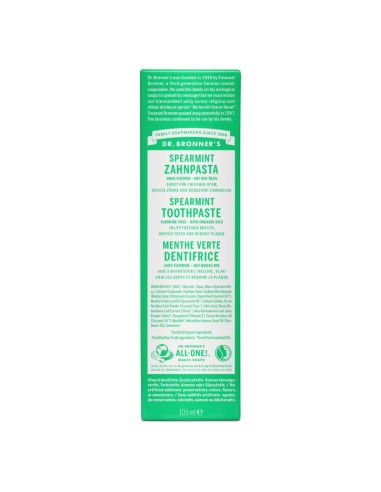 Dentífrico Hierbabuena Dr. Bronners 140 g – Frescura Natural