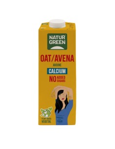 Bebida de Avena sin azucares añadidos Calcio  1 L de Naturgreen