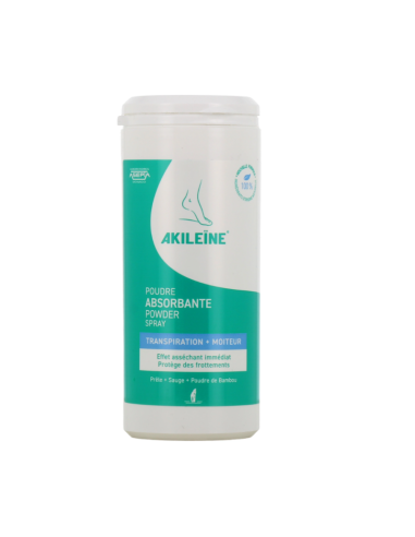 Polvo Absorvente Akileine 75g para Pies Secos y Frescos