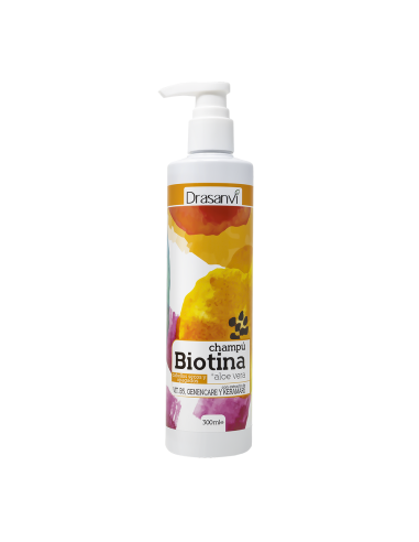 Champu Biotina Y Aloe Vera Cabello Seco Y Apagado 300Ml Bote Drasanvi