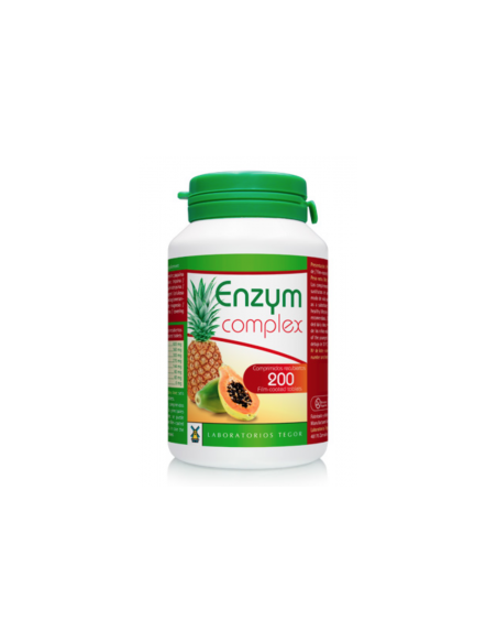 Enzym Complex 200 Comprimidos Tegor  Apoyo Digestivo Eficaz