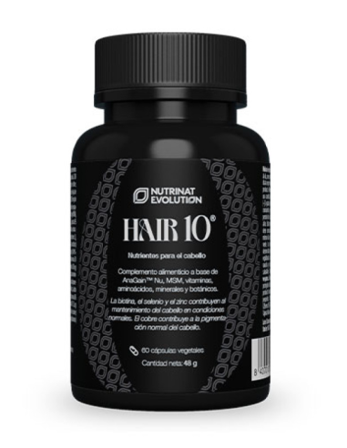 Hair 10 Nutrinat Evolution  60 Vcaps para cabello fuerte