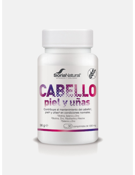 Pack 2 Cabello, Piel y Uñas 30 Comp Soria Natura Saludable