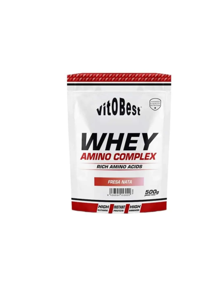 Whey Amino Fresa Nata 500g Vit.O.Best | Proteína Premium