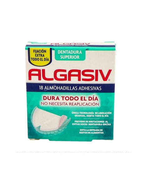 Algasiv Pastilha Dentária Superior Adesiva 18 Unidades