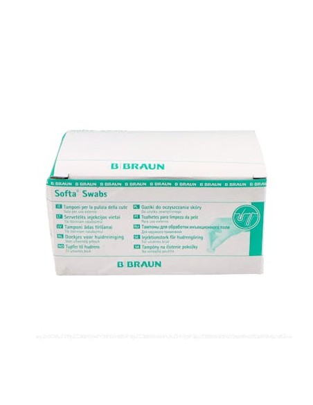 Softa Swabs Toalhetes com Álcool 70% 100 Unidades Braun R19579