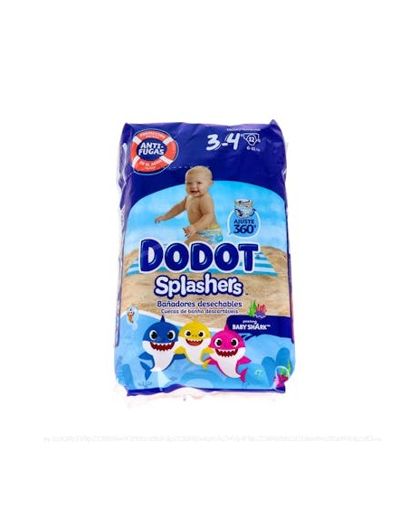 Dodot Pañal Inf Bañador Splashers T-3 6-11 Kg 12Un de Dodot