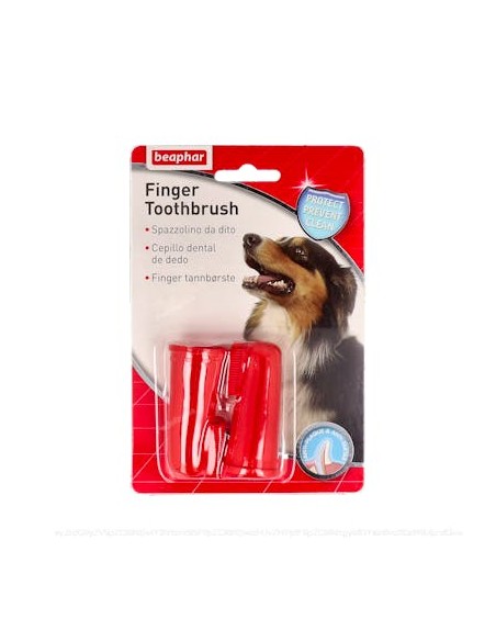 Cepillo Dental de Dedo Beaphar Vet 2 Unidades para Mascotas