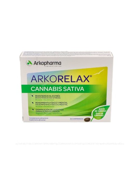 Arkorelax Estrés Control Cannabis Sativa 30 Comp Arkopharma