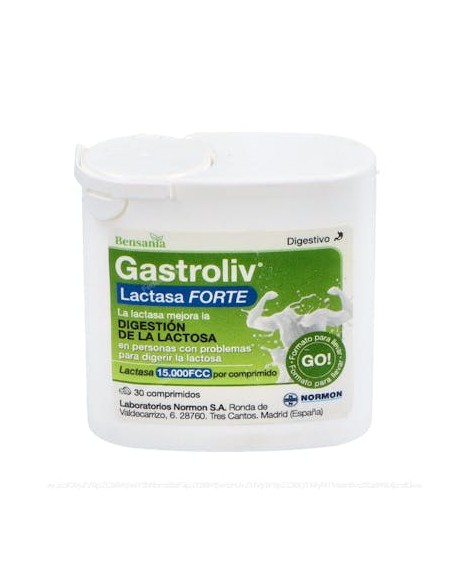 Bensania Gastroliv Lactasa Forte 30 Comp de Bensania