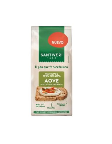 Pan Tostado 100%  Integral Aove 200 Gr de Santiveri