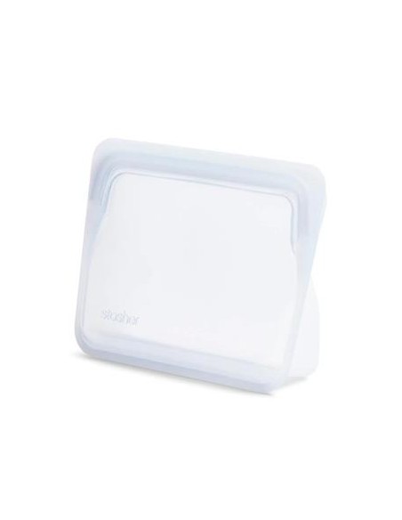 Bolsa transparente para pés pequenos Stasher, reutilizável e prática