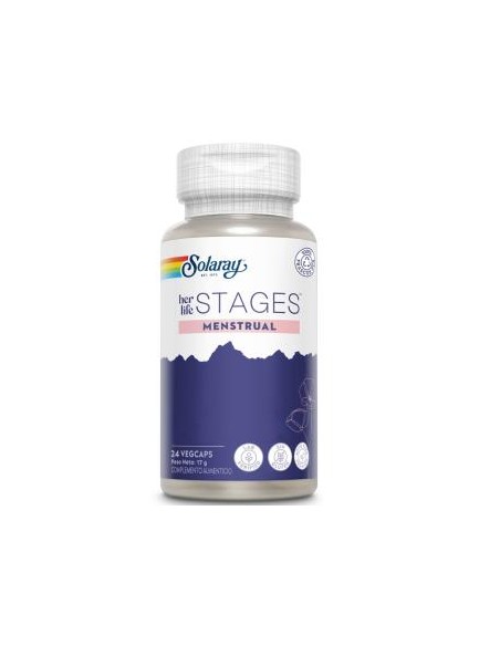 Menstrual Stages Solaray 24Vcap  Apoyo natural femenino
