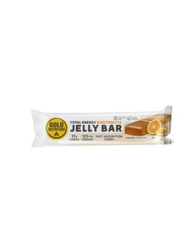 Jelly Bar Electrolyte Naranja 15Ud de Gold Nutrition