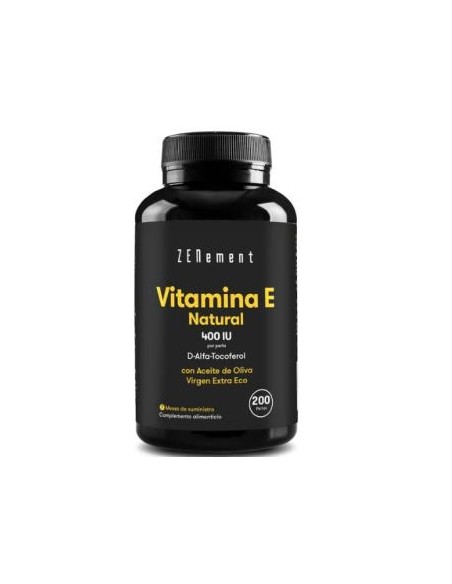 Vitamina E Natural com Azeite 200 Pérolas Zenement