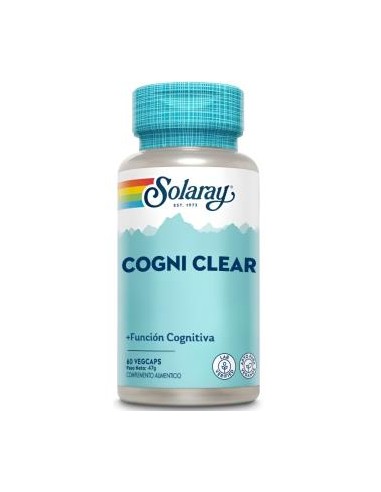 Cogni Clear 60Vcaps Solaray  Apoyo Cognitivo Natural Efectivo