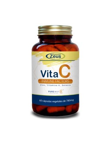 Vitamina C Inmune Factors 60Cap. Zeus  Refuerza tu defensa